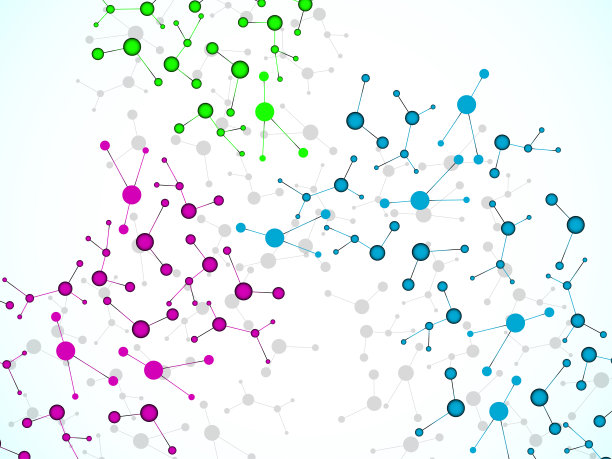 抽象分子DNA。科学背景图片下载