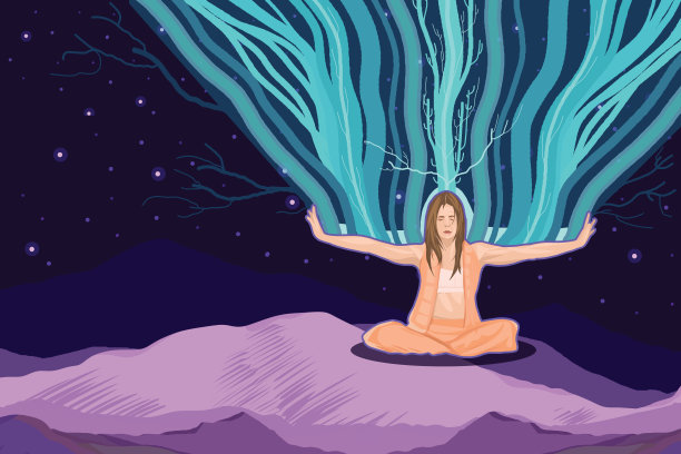 冥想使我精神振奋图片下载