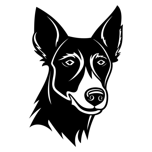 狗狗标志设计宠物美容标志的概念在图片下载