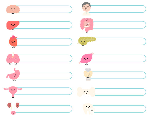 可爱的器官和医生标题框架图片下载