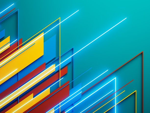 3d背景图片说明。技术高科技渲染。3 d几何图片下载