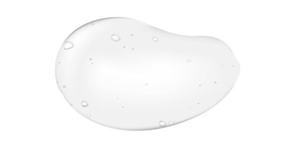 化妆品面霜透明的液体凝胶质地与微气泡在白色的背景。清洁护肤品样品。液体奶油。矢量插图。空白背景。抽象的背景图片下载