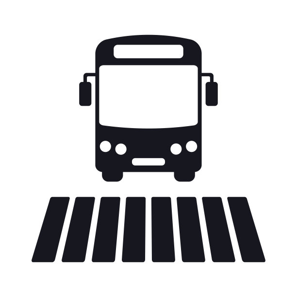 人行横道和城市交通剪影。矢量插图。图片下载