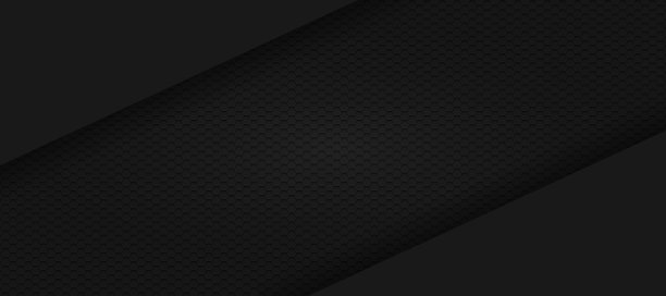黑色六边形材料现代背景图片下载