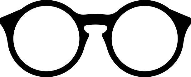 眼镜框架黑色轮廓时尚的光学图片下载