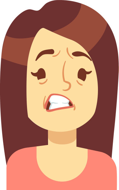 愤怒脸女性情感表达女性化身图片下载