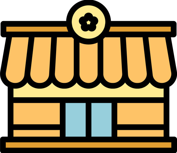 街餐厅图标平图片下载