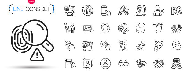 一堆社交媒体指纹和买房图片下载