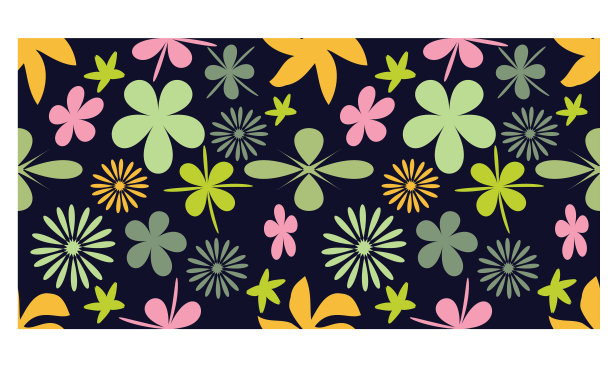 花卉无缝重复图案设计、捆绑、曼陀罗图案、花卉图案、插画、女式长裙图案、时装、面料、无缝。女式长裙图案设计，矢量复古艺术插图蜡染，扎染，部落，图片下载