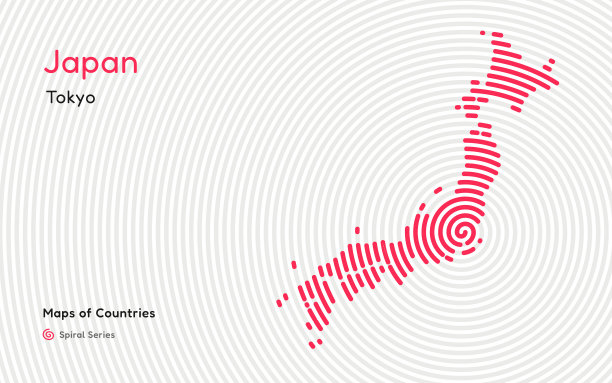 日本的创意地图。政治地图。东京图片下载