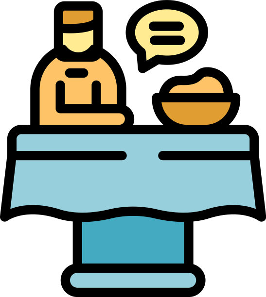 餐厅食品评论图标扁平图片下载