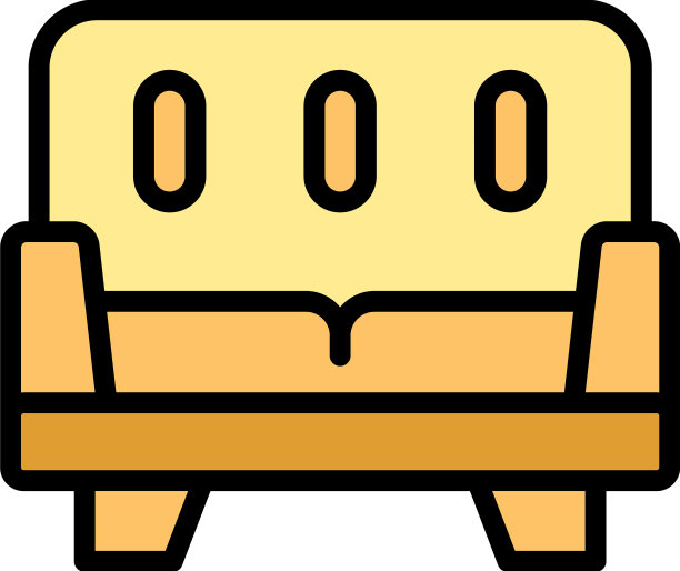 软沙发图标平图片下载