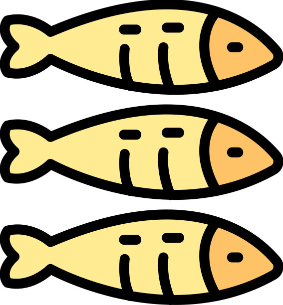 沙丁鱼油图标平图片下载