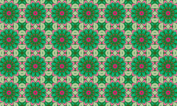 印花设计、曼陀罗图案、碎花图案、插画、女式长裙图案、时装、面料、无缝重复图案设计。女子长裙图案设计，矢量复古艺术插图蜡染，扎染，部落，图案，无缝图案图片下载