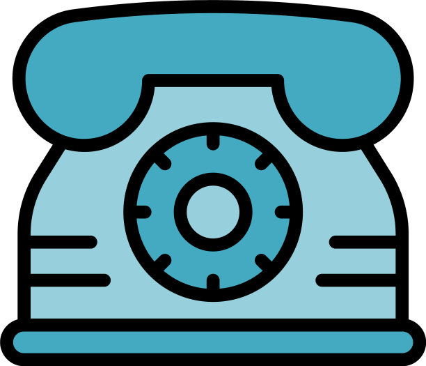 家庭电话图标扁平图片下载