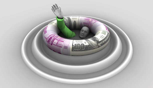 财务救生员拯救商人图片下载