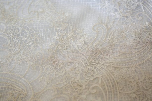 织物上的花边和刺绣珠图片下载