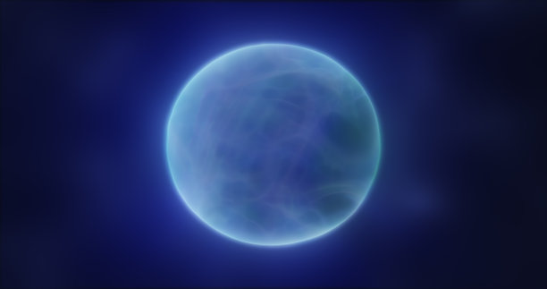 抽象的能量球圆形发光神奇的数字未来空间背景图片下载