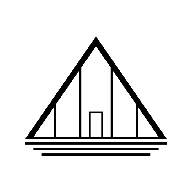 房子图标。建筑,结构。黑色的轮廓。前视图。矢量简单的平面图形说明。白色背景上的孤立物体。隔离。图片下载