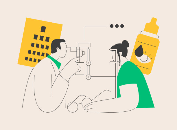 视觉筛选抽象概念矢量插图。图片下载