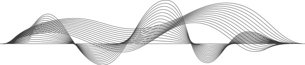 音频波黑线振幅平滑信号图片下载