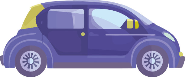 现代紫色跑车图片下载