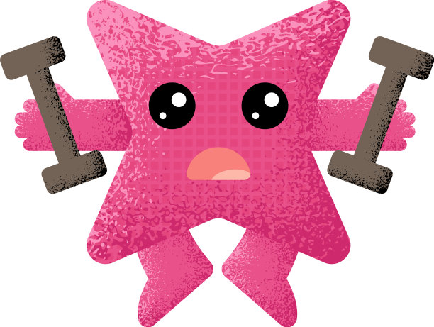 几何星形人物有趣的纹理形状图片下载