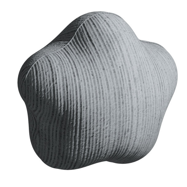 三维星形靠垫灰色织物图片下载