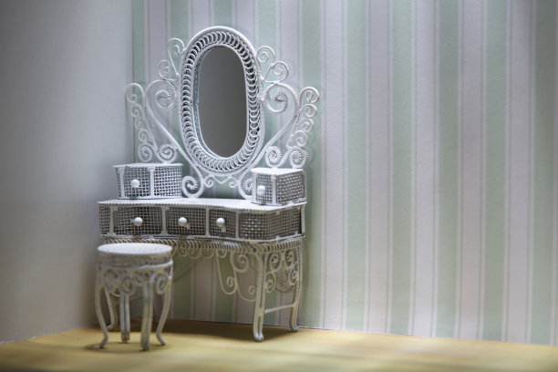 房间梳妆台的微缩图图片下载