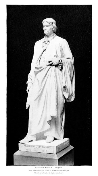 罗伯特·罗伯特·利文斯顿雕像，美国国父，纽约州州长，18-19世纪美国历史图片下载