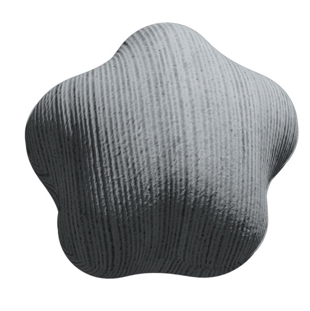 三维星形靠垫灰色织物图片下载