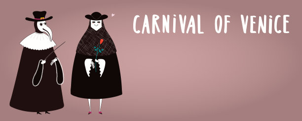 威尼斯狂欢节横幅图片下载