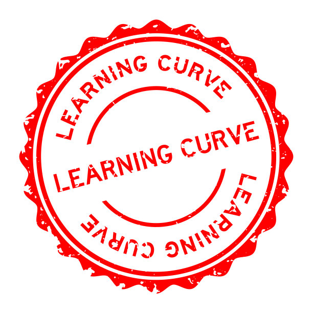 垃圾红色学习曲线字圆形橡胶印章在白色背景图片下载
