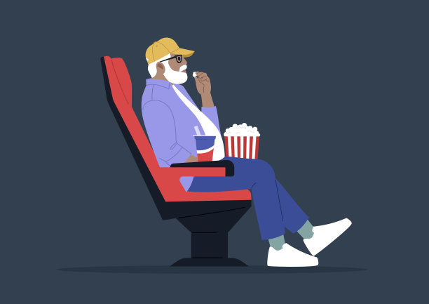 资深男主角一边看电影一边吃零食，抓住了娱乐的精髓图片下载