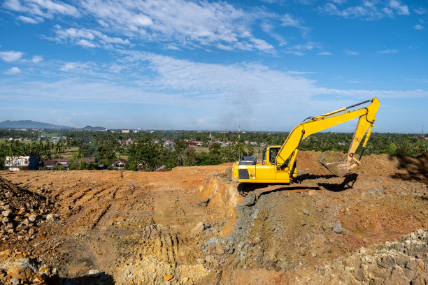 挖掘机正在工作图片下载