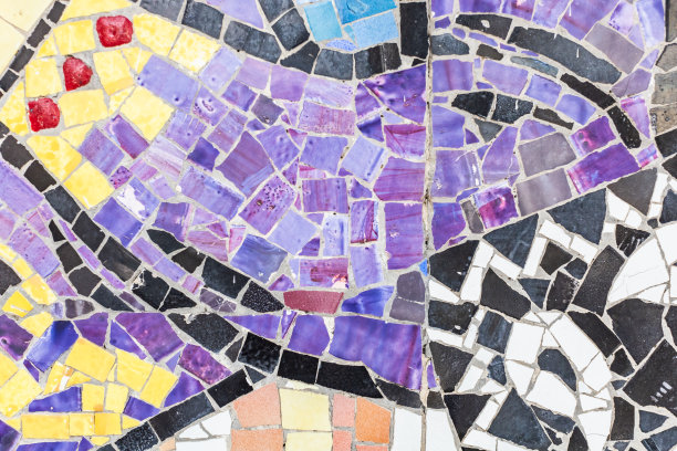 色彩丰富的复古表面，古老的东方图案。背景是具有装饰价值的纹理。用于覆盖或纹理设计图片下载