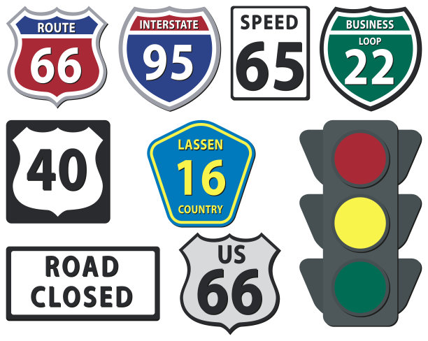 各种道路标志图片下载