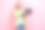照片退休妇女聪明的休闲装工人办公室经理似乎聪明的专家用户上网本孤立在粉红色的背景图片下载