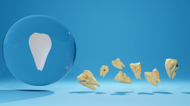 美白牙齿治疗清洁牙齿医学牙医保健牙刷治疗牙根美白3D渲染图片下载