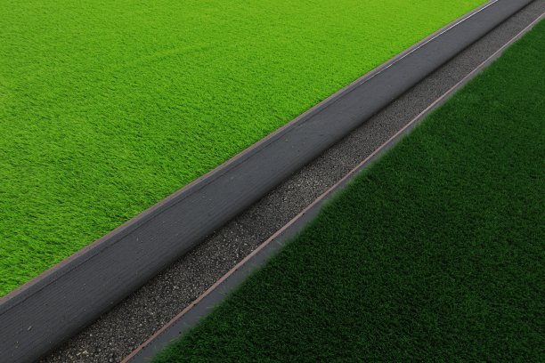 运动场铺设人造草坪图片下载