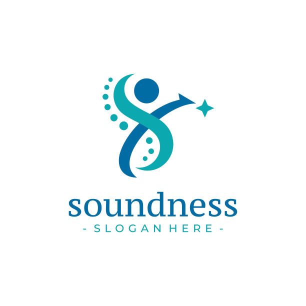 字母S人体保健标志设计向量。医疗保健符号模板。图片下载