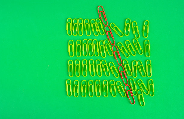 经营理念，颠覆，挑战，转型，创新，平铺用回形针，自由复制空间图片下载