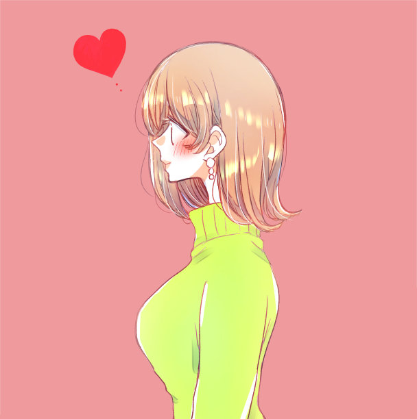 一个美丽女人的侧面图片下载