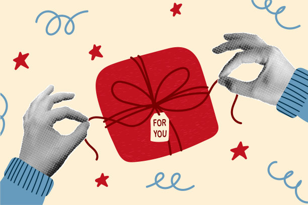 打开圣诞礼物图片下载