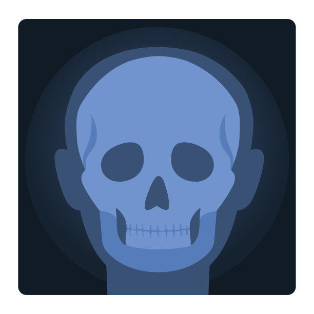 人类头部的x光照片图片下载