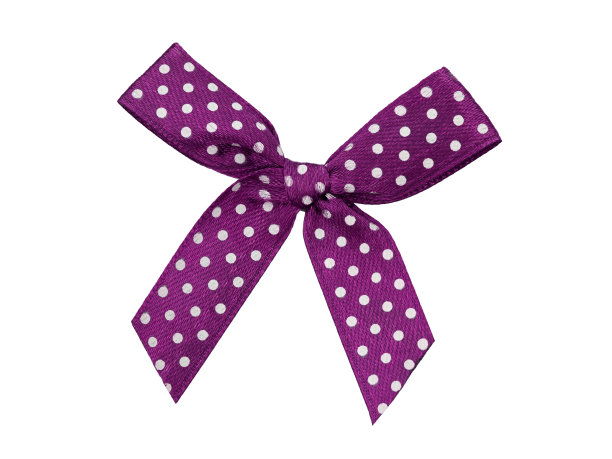 礼品缎面蝴蝶结用于礼品装饰，孤立在白色上图片下载