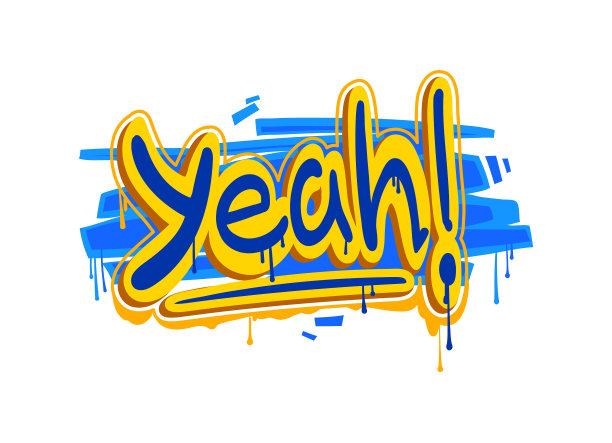 街头涂鸦艺术、都市风格墙体标语图片下载