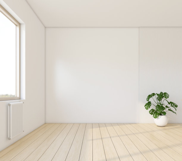 晨光在日本式的空房间里图片下载