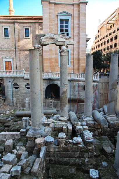 黎巴嫩贝鲁特市的罗马遗址图片下载