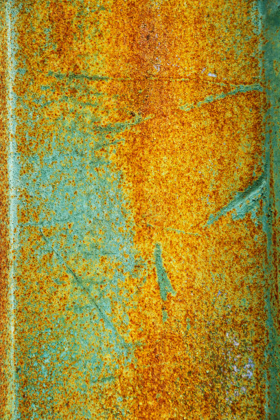 背景油漆剥落和生锈的旧meta。小黑点和划痕。腐蚀的金属，抽象的背景，质感的照片，结果对金属的漫不经心的态度图片下载